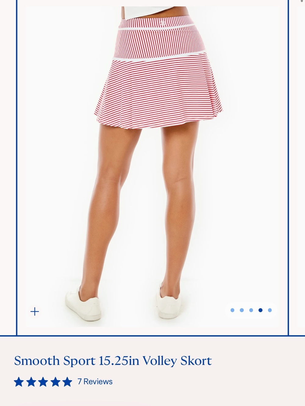 Addison Bay Red and white Volley Skort